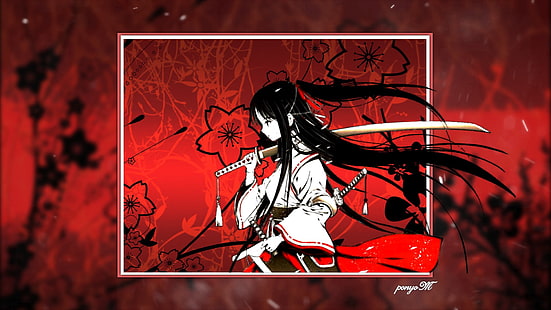 HD wallpaper: anime, anime girls, mask, simple background | Wallpaper Flare