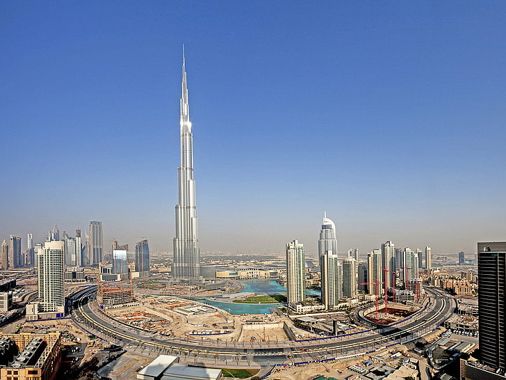 Burj Khalifa, home, skyscrapers, tower, Dubai, united Arab Emirates, HD wallpaper