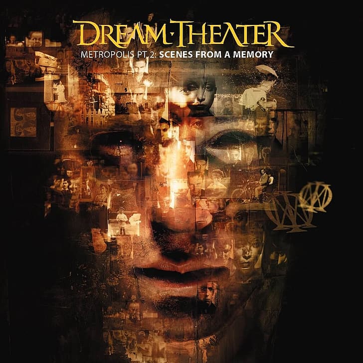 Dream Theater, face, album covers, music, cover art, HD wallpaper