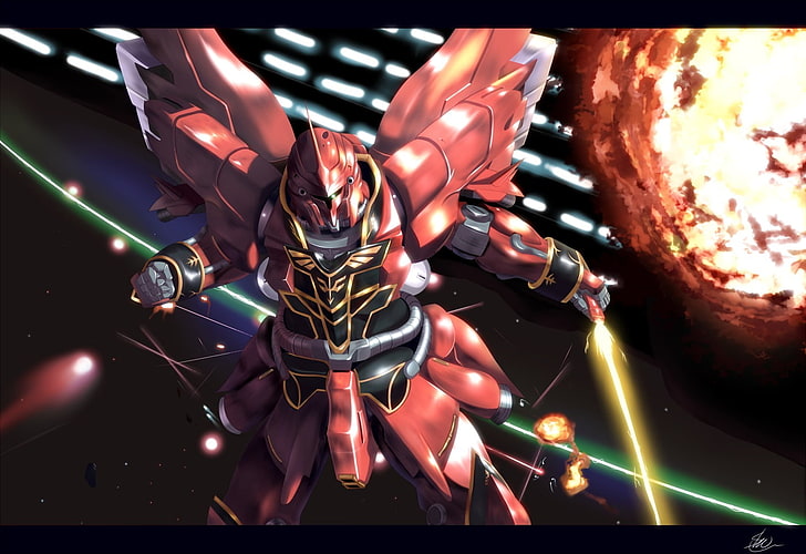anime, Mobile Suit Gundam, Mobile Suit Gundam Unicorn, Sinanju, HD wallpaper
