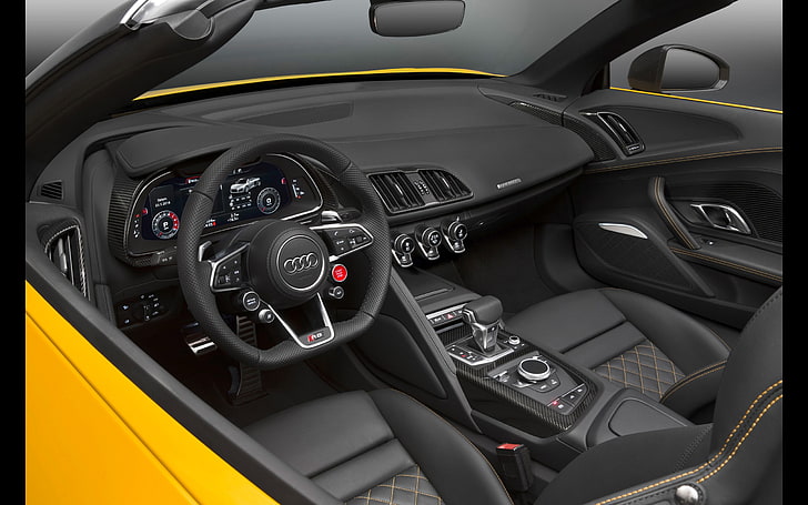 2017 Audi R8 Spyder V10 Auto HD Wallpaper 35, vehicle interior, HD wallpaper