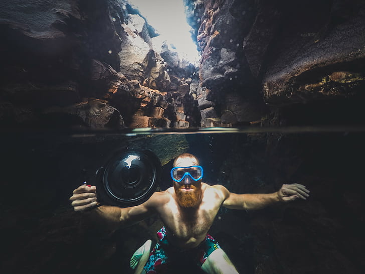 photographer, photography, underwater, HD wallpaper