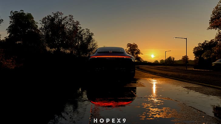 Forza Horizon 4, car, video games, Adobe, Porsche 911 Carrera S