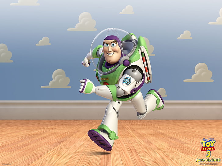 Buzz Lightyear in Toy Story 3, people, fun, indoors, full length, HD wallpaper