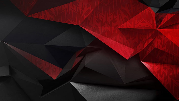 Red And Black Geometric Wallpapers  Wallpaper Cave