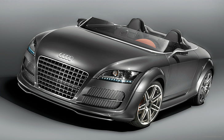 Audi TT Clubsport 3, gray audi convertible, HD wallpaper