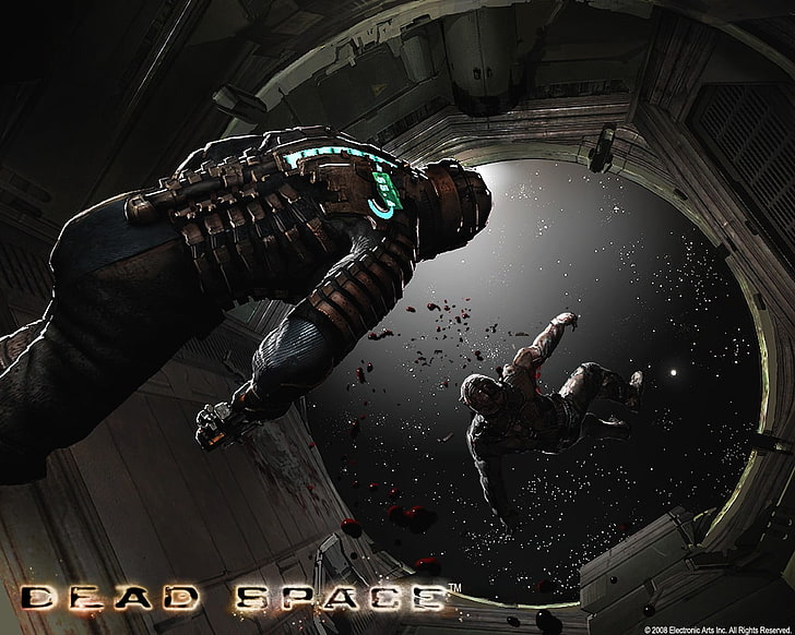 black and gray motorcycle helmet, video games, Dead Space, Isaac Clarke, HD wallpaper