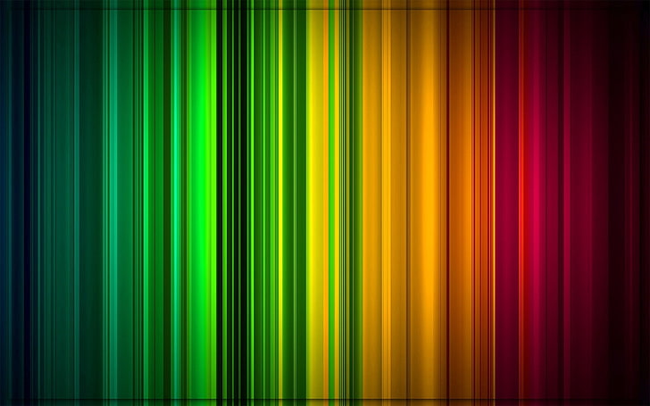 green, yellow, and red wallpaper, vertical, lines, stripes, colorful, HD wallpaper