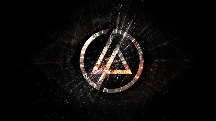Linkin Park logo, Band (Music), night, illuminated, no people