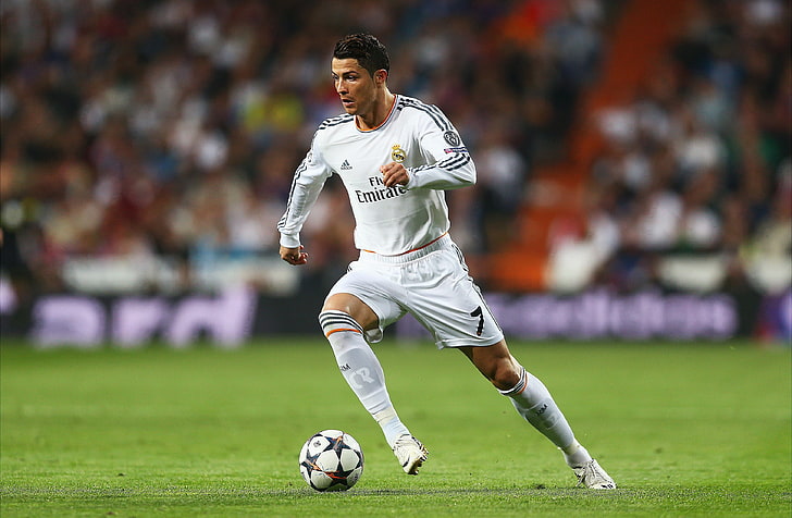 soccer player poster, football, form, Cristiano Ronaldo, Real Madrid, HD wallpaper