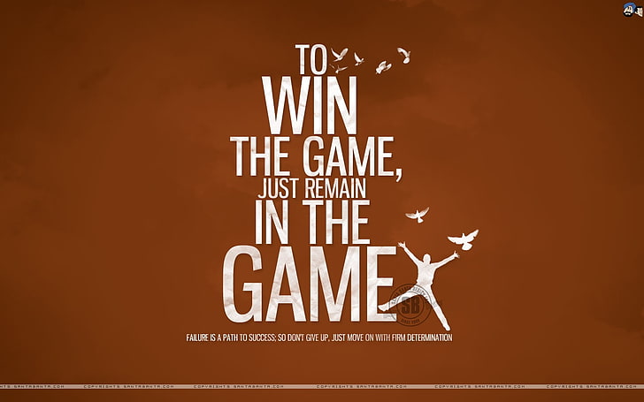 text win funny the game motivational posters inscription 1440x900  Entertainment Funny HD Art