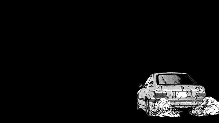 white vehicle illustration, BMW, car, BMW E36, copy space, architecture