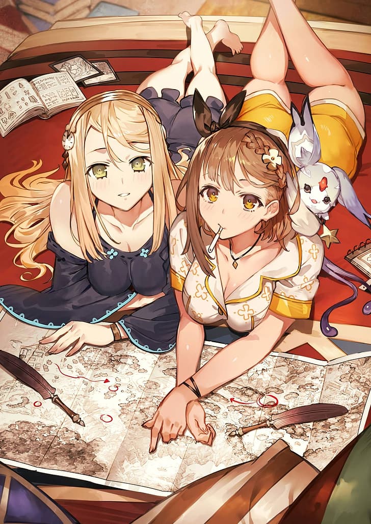 Atelier Ryza, anime girls, HD wallpaper