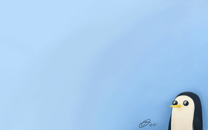 Adventure Time, Gunter, minimalism, blue background, cyan, cyan background, HD wallpaper