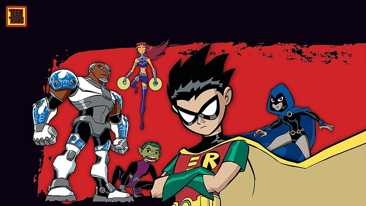 Teen Titans, Beast Boy, Cyborg (DC Comics), Raven (DC Comics), HD wallpaper