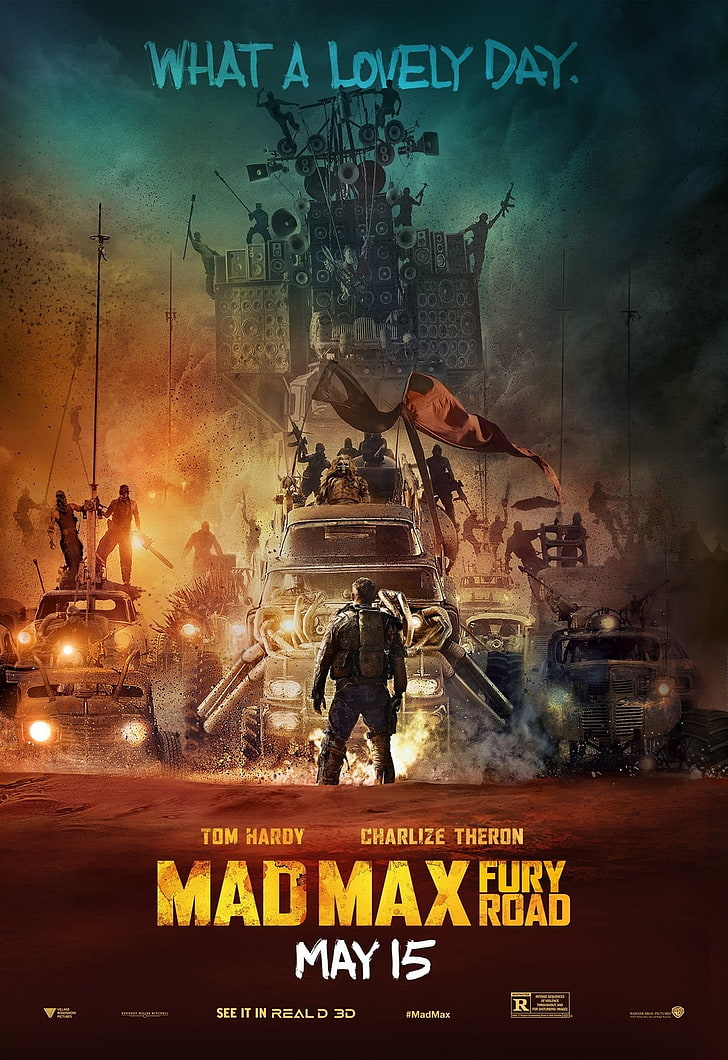 Mad Max Fury Road poster, Mad Max: Fury Road, movies, car, text