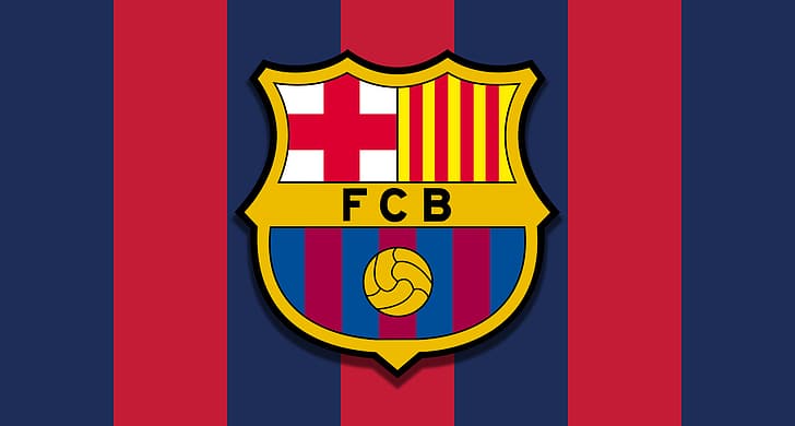 Football, FC Barcelona, logo, HD wallpaper