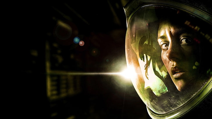 black and brown wooden table decor, astronaut, Alien: Isolation, HD wallpaper