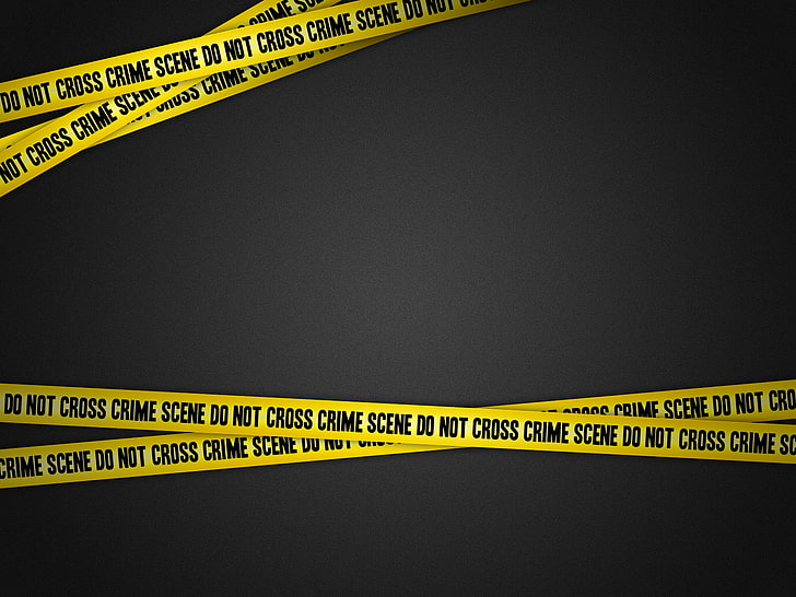 yellow and black police line straps, police tape, the scene of the crime, HD wallpaper
