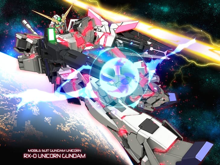 RX-0 Unicorn Gundam, Mobile Suit Gundam Unicorn, anime, mechs, HD wallpaper