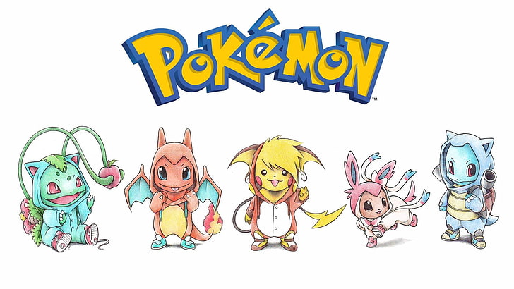 HD wallpaper: Pokemon wallpaper, Pokémon, Pikachu, Bulbasaur, Squirtle,  Eevee | Wallpaper Flare
