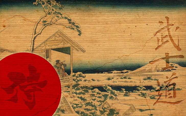 HD wallpaper: mount fuji painting, drawing, Japan, artwork, Traditional  Artwork | Wallpaper Flare