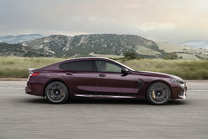 movement, coupe, BMW, side, 2019, M8, the four-door, M8 Gran Coupe, HD wallpaper