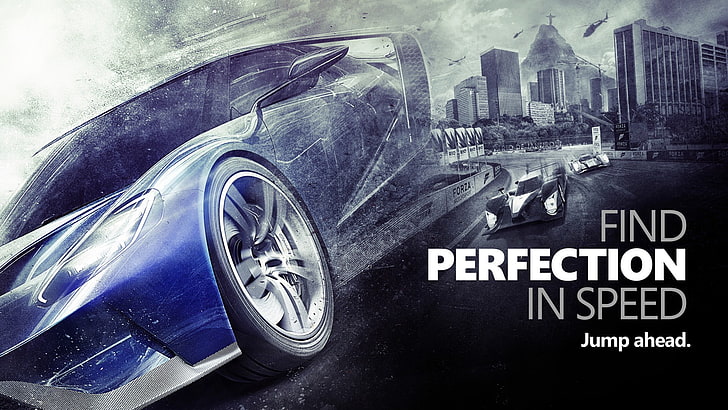 Find perfection in speed jump ahead digital wallpaper, Xbox One