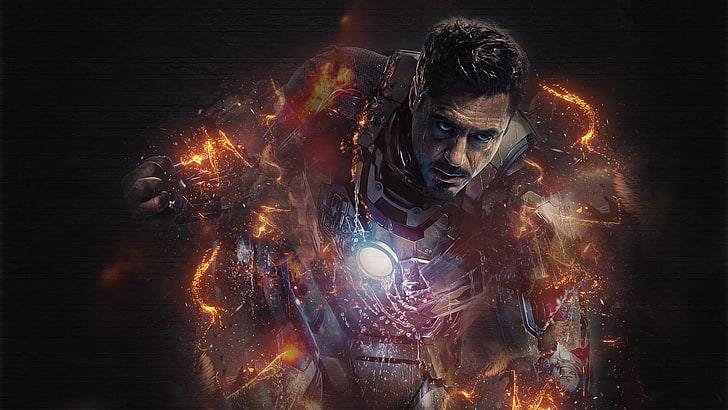 Iron-Man digital wallpaper, Iron Man, movies, Marvel Cinematic Universe
