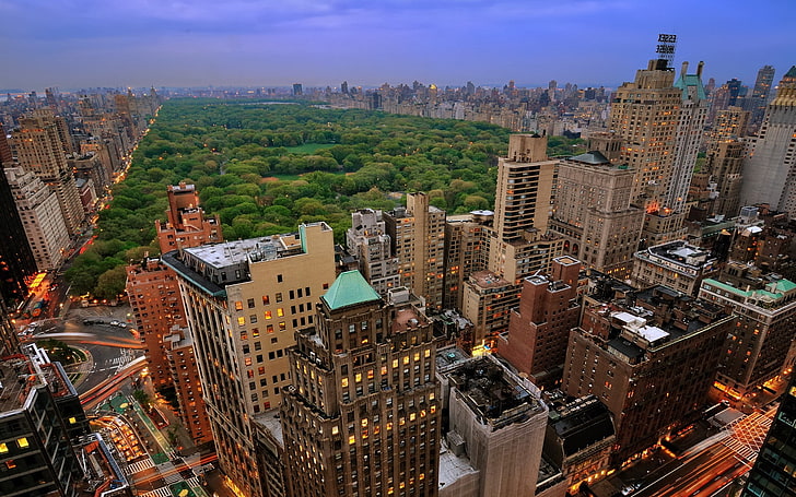 city, urban, New York City, Central Park, cityscape, building exterior, HD wallpaper
