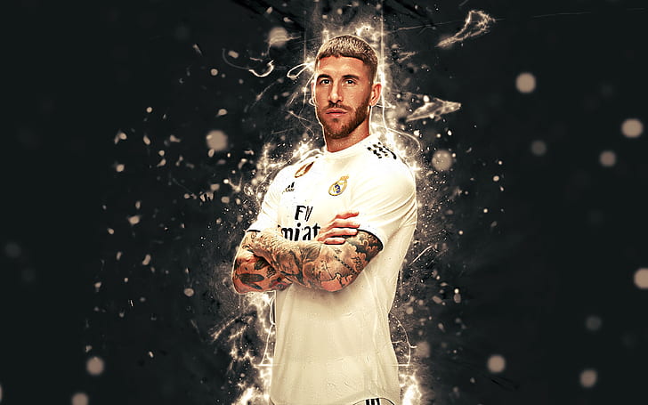 Soccer, Sergio Ramos, Real Madrid C.F., Spanish, HD wallpaper