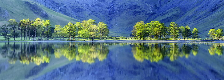 green trees beside body of water during daytime, buttermere, buttermere, HD wallpaper
