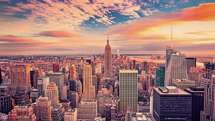 HD wallpaper: landscape, New York City, cityscape, Empire State Building |  Wallpaper Flare