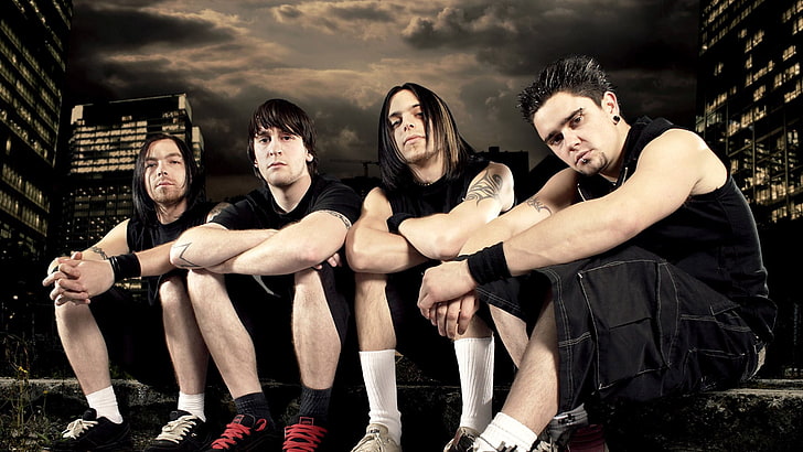bullet for my valentine, young adult, group of people, cloud - sky, HD wallpaper