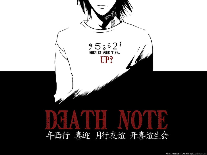 Death Note digital wallpaper, Lawliet Lawsford, numbers, artwork