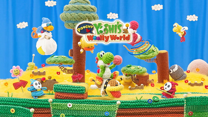 Video Game, Poochy & Yoshi's Woolly World, HD wallpaper