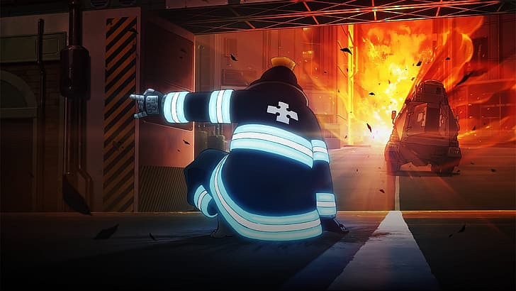 HD wallpaper: Fire Force, Shinra Kusakabe, anime, explosion | Wallpaper  Flare