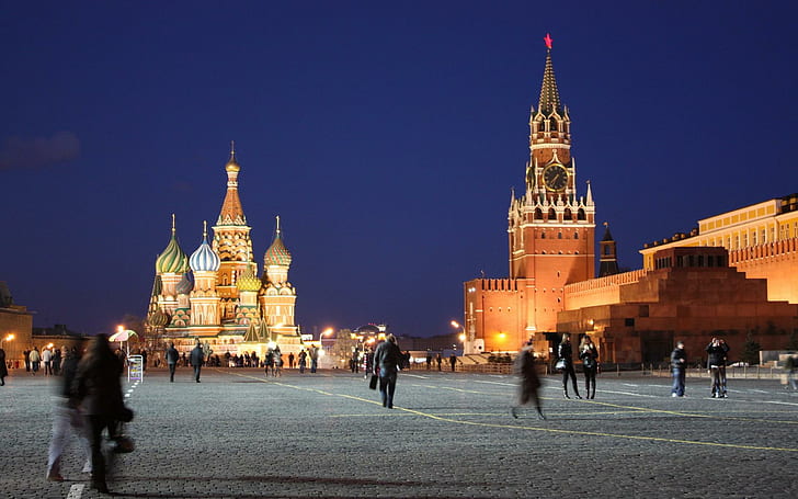 Cityscapes Russia Moscow Kremlin Red Square Saint Basil Cathedral Photo Download, saint bassil