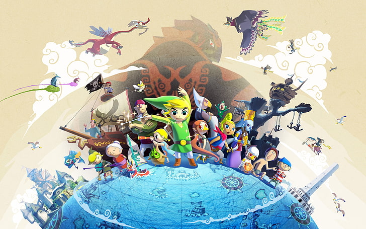 Link, The Legend Of Zelda: Wind Waker, video games, representation, HD wallpaper