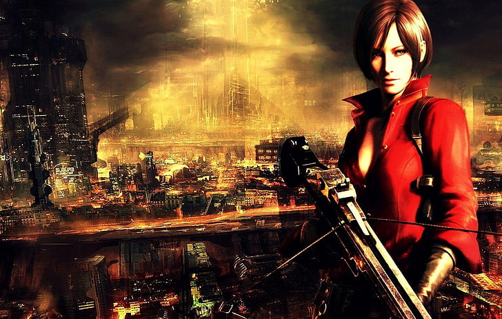 Resident Evil female character digital wallpaper, Resident Evil 6