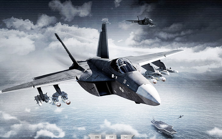 Arma 3 Jets DLC Key Art 4K, air vehicle, military, airplane, transportation