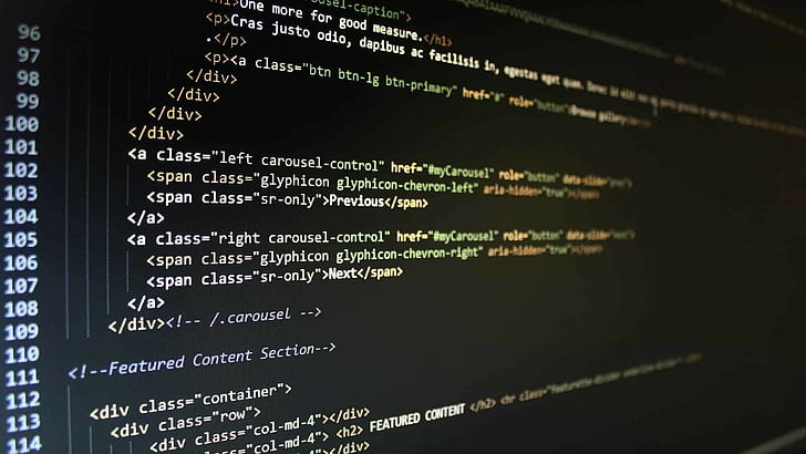 syntax highlighting, computer, HTML, CSS, Computer screen, code