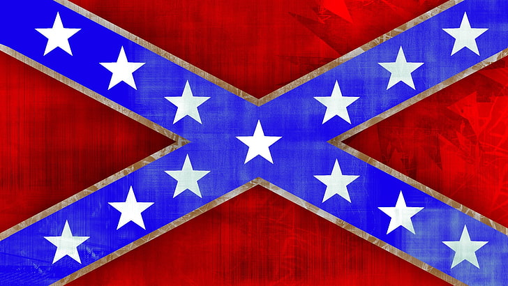 Confederate flag, south carolina, texture, red, symbol, star Shape, HD wallpaper