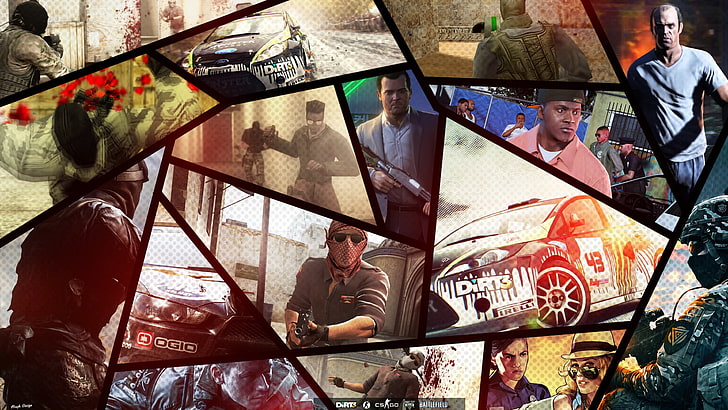 video games, Grand Theft Auto V, Counter-Strike: Global Offensive, HD wallpaper