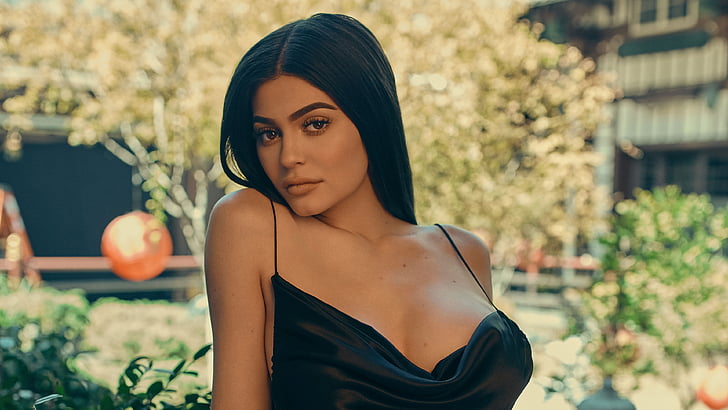 Kylie Jenner, 4K, 2017, young adult, beauty, one person, beautiful woman, HD wallpaper