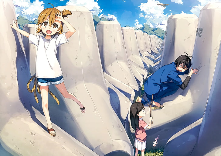 Barakamon, anime, anime boys, Handa Seishuu, Kotoishi Naru, HD wallpaper