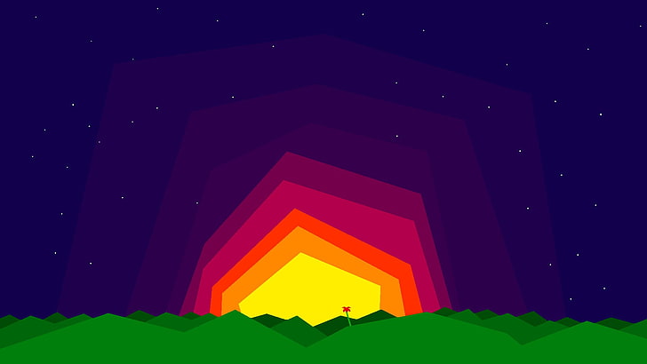 pixel art, 8-bit, illuminated, red, lighting equipment, shape, HD wallpaper