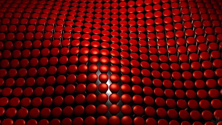 abstract, backgrounds, pattern, no people, repetition, red, HD wallpaper