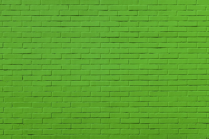green brick wall, background, color, backgrounds, pattern, wall - Building Feature, HD wallpaper