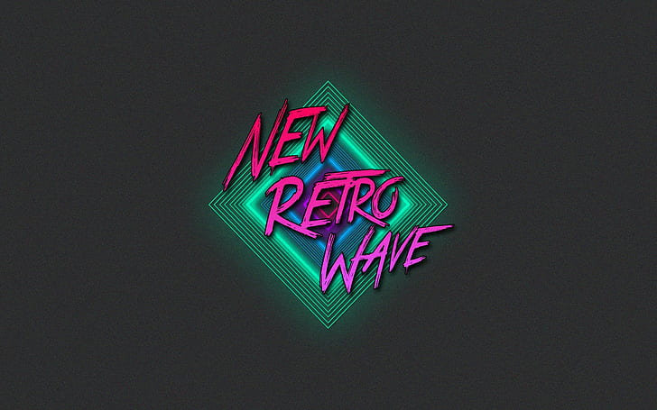 retro games, vintage, New Retro Wave, neon, 1980s, synthwave, HD wallpaper
